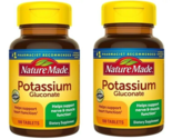 Nature Made Potassium Gluconate 550 mg 100 Tablets Exp 2027 Pack of 2 - $15.34