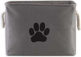 Bone Dry Pet Storage Collection Collapsible Bin, Medium Rectangle, Gray - £31.97 GBP