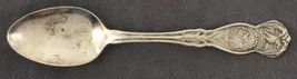 Vintage Estate Silver Plated ILLINOIS State Souvenir Spoon Wm Rogers 6&quot; Long - £9.68 GBP