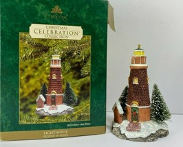 Dayspring 3.5 in Christmas Celebration Collection Lighthouse 2002 Ornament - £14.79 GBP