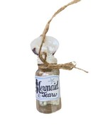 Mermaid Tears Holiday Coastal Beach Glass Bottle Ornament by Gallarie II - $13.11