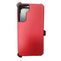 Heavy Duty Case Cover w/Clip Holster RED/BLACK For Samsung S22 5G - £6.84 GBP