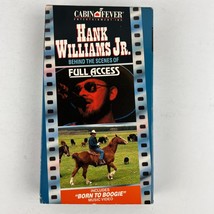 Hank Williams Jr Behind The Scenes of Full Access VHS - £7.90 GBP