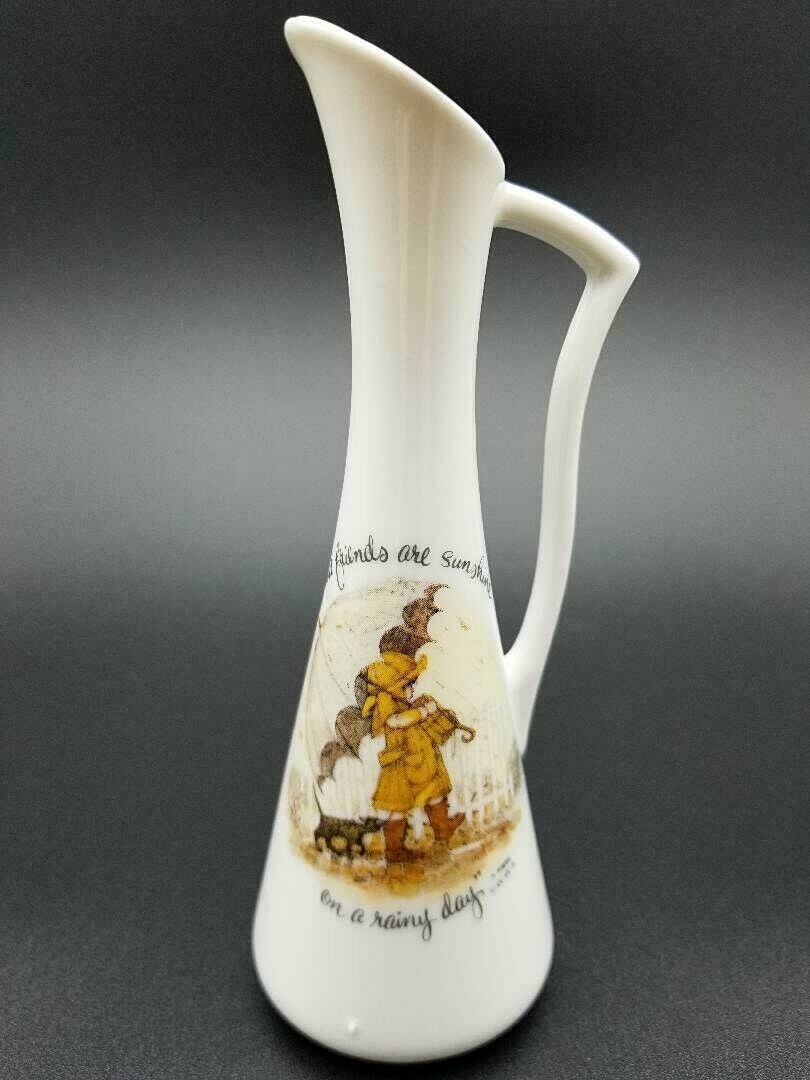 Primary image for Vintage 1974 Holly Hobbie Porcelain 5 3/4" Pitcher Bud Vase