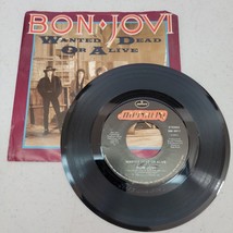 Rock Picture Sleeve 45 Bon Jovi - Wanted Dead Or Alive / I&#39;D Die For You On Merc - £6.15 GBP