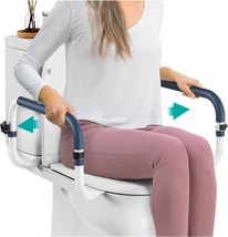 Handle-Equipped Toilet Seat For The Elderly And Disabled, Adjustable Toilet - $55.94