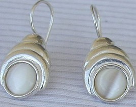 White moon earrings - $22.00