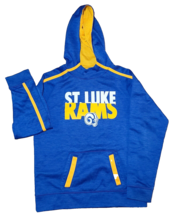 St. Luke RAMS Blue Hoodie Youth Hooded Sweatshirt Sz. L Augusta Sportswear - $15.10