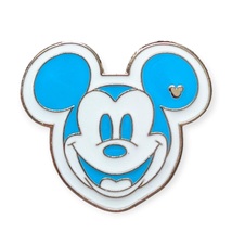 Mickey Mouse Disney Pin: Blue Classic Colorful Face - £10.31 GBP
