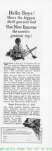 1925 A.C. Gilbert Erector Set Vintage Magazine Print Ad - £3.13 GBP