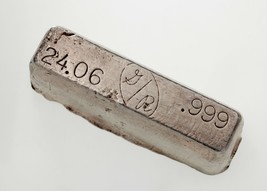 G/R Vintage .999 Fine Silver 24.06 Troy Oz. Poured Loaf/KITKAT Bar - $38,623.40 MXN