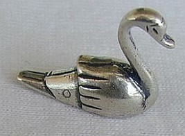 A silver swan miniature - $12.00