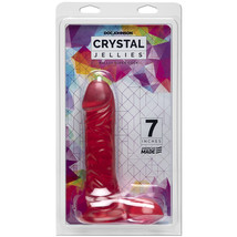 Crystal Jellies - 7&quot; Ballsy Super Cock Pink - £22.01 GBP