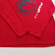 Canada Weather Gear Crewneck Men's Red Cotton Long Sleeve Graphic T-Shirt Sz 2XL image 10
