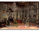 Consell Hall Panels Painted by Van Loo Fontainebleau Palace France Postc... - $3.91