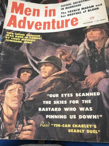 Hombres En Aventura Noviembre 1959 Donna Largo Sexy Lencería Nude Francé... - £7.72 GBP