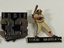 Set of 2 Vintage Eddie Murray Orioles Hat Lapel Pins - 1 Peter David &amp; 1... - $368.13 MXN