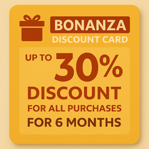 Up to 30% off all purchases for 6 months - $57.00