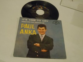 Paul Anka  It&#39;s Time To Cry 45 and Picture Sleeve - £5.13 GBP