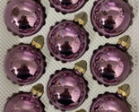 Sparkling Creations Purple 1.5 in Glass Ornaments Set of 10  USA - £19.60 GBP