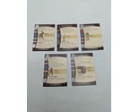 Lot Of (5) Dungeons And Dragons Starter Miniatures Game Stat Cards - $26.72