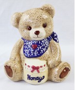 VINTAGE CCA International CSC Kitchen Teddy Bear in Honey Pot 12x10x9 - £39.02 GBP