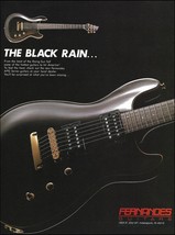 Fernandes APG Series Electric Guitar 1992 advertisement Black Rain 8x11 ad print - £3.37 GBP
