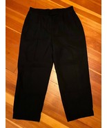 Womens Lauren Ralph Lauren Black Dress Pants Size 14 Wrinkle Resistant B... - £14.94 GBP
