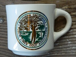 Coffee Cup Vintage Southern California Public Links Golf Association Mug - £27.65 GBP