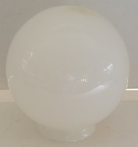 Vintage White Case Glass Globe Lamp Light Shade Dirty &amp; Discolored - $18.81