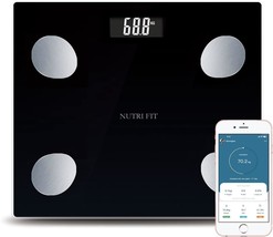 Nutri Fit Bathroom Weighing Scale For Body Weight And Fat,, Max 150Kg/330Lb - $35.98