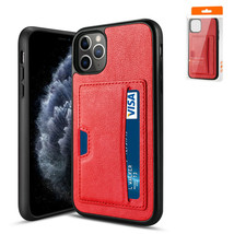 Apple Iphone 11 Pro Max Card Pocket Case In Red By Reiko - £5.33 GBP