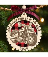 Motorcycle Wood Christmas Tree Ornaments 2024 Handmade Wooden Xmas Decor - $178.41 MXN
