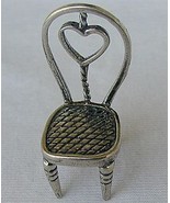 Heart chair silver miniature - $34.26 CAD