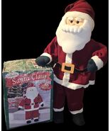 Kmart VTG Santa Poseable 36” Tall Clothed Christmas Decoration Holiday - $1,101.93 MXN