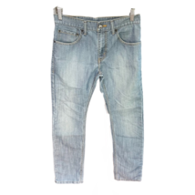 Levi&#39;s Boys 511 Jeans Blue Skinny Pockets Cotton Blend 16R 28x28 - £7.89 GBP