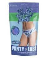 SWEET TREATS BOYSHORT PANTY WITH 2 PACKETS EDIBLE LUBE BLUEBERRY - $23.69 CAD+