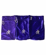 (3) Crown Royal Special Reserve Whiskey Purple Velvet Drawstring Bags 1.... - $18.99