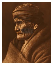 Geronimo Apache Native American Chief By Edward S. Curtis 8X10 B&amp;W Photo - £6.76 GBP