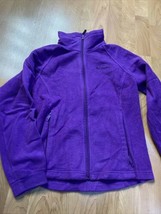 Columbia Fleece Jacket Girls Youth Kids Large Sz 14 16 Fuchsia Full Zip Winter - £7.77 GBP