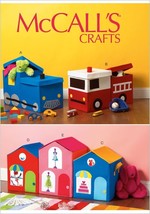 McCalls Sewing Pattern 6806 Toy Storage Bins Boxes Child - $8.06