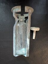 Antique Soda Acid Fire Extinguisher Clear Glass Acid Bottle &amp; Lead Stopper - $50.93