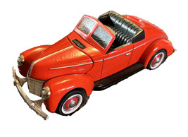 Premier Edition 1940 Red Ford Coupe Convertible Diecast 1:18 Golden Wheel W/ Coa - £44.13 GBP