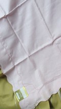 &quot;PINK - LINEN - CAPRI - SWISS STYLE SCALLOP&quot; - VINTAGE TABLECLOTH -NWT - £6.86 GBP