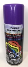 Temporary Purple Fluorescent Hair Color Spray In Shampoo Out 2 oz Cheer Sports - £5.56 GBP