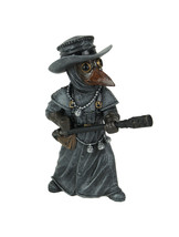 Hand Painted Epidemia Exterminatus Steampunk Plague Doctor Statue 5.5 Inch - £31.13 GBP