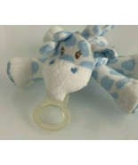 Nookums Paci Plush Plushies Blue Giraffe Stuffed Baby Pacifier Holder Toy - £30.96 GBP
