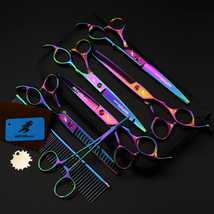 Electroplating Color 5 Pack Pet Grooming Scissors - £60.49 GBP