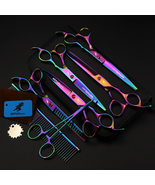 Electroplating Color 5 Pack Pet Grooming Scissors - £59.72 GBP