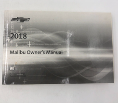 2018 Chevrolet Malibu Owners Manual Handbook OEM M03B29021 - £31.86 GBP